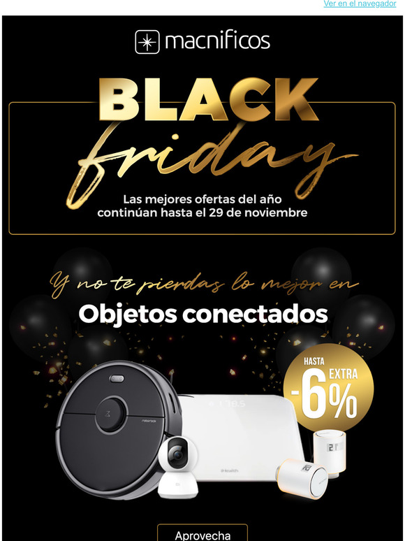 Conéctate al Black Friday de oro