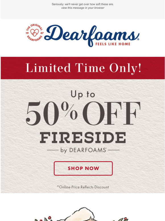 dearfoams online coupon