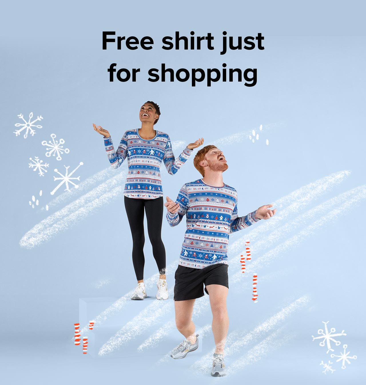 ugly sweater running shirt