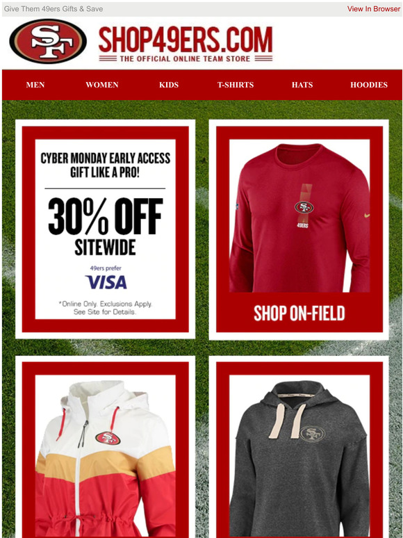 49ers cyber monday sale