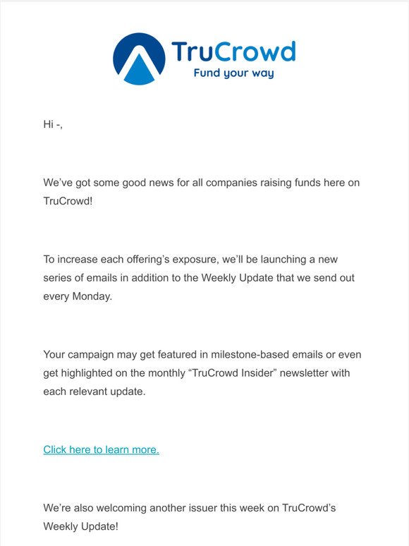 TruCrowd Update: Exciting offers for TruCrowd issuers