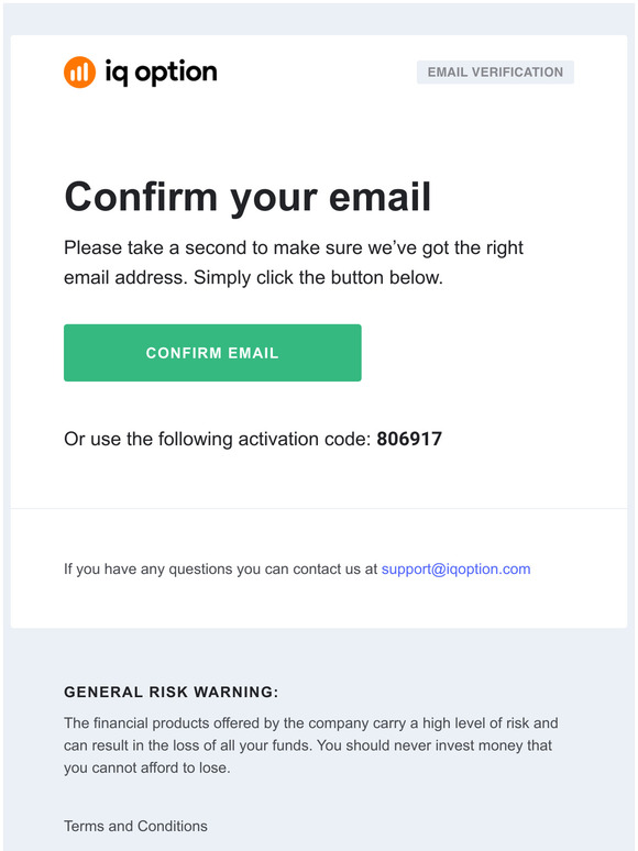 Confirm your email