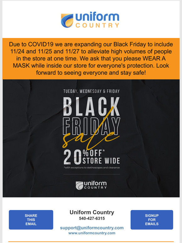 BLACK FRIDAY - 20% Off Store Wide