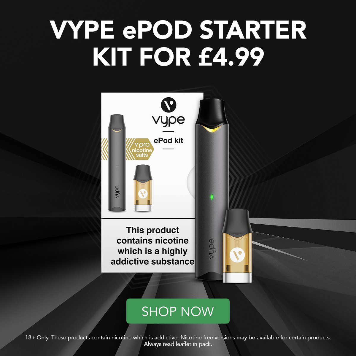 Vip Electronic Cigarette Vype Epod Starter Kit For 4 99 Milled