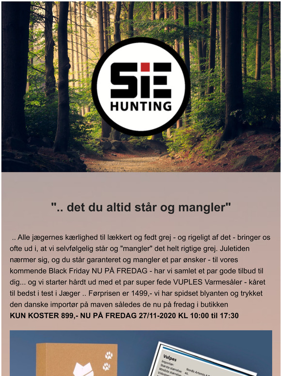 Black Friday - Det man altid står og mangler