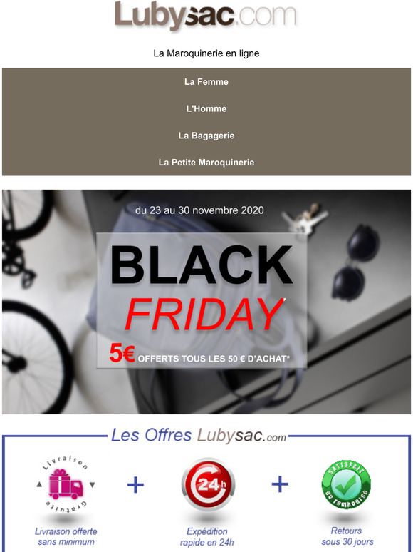 Opération Black-Friday aujourd'hui chez Lubysac !