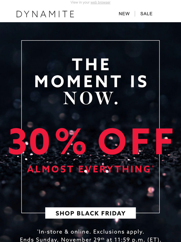 dynamite clothing black friday sale