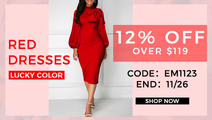 rosewe red dresses