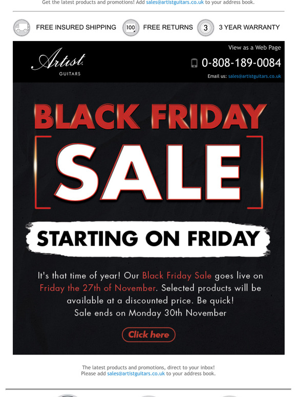 🚨 Artist Black Friday Sale is Coming!