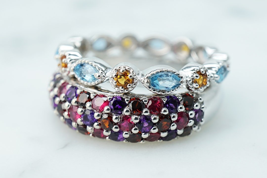 Vibrant Gemstone Rings