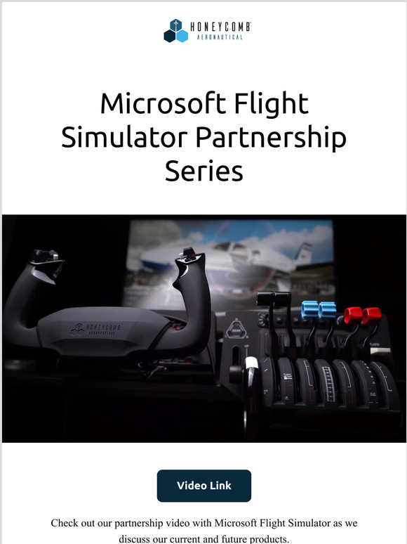 Microsoft Flight Simulator Partnership video with Honeycomb Aeronautical