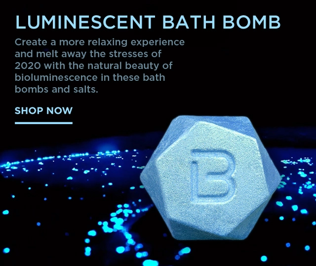 bioluminescent bath bombs