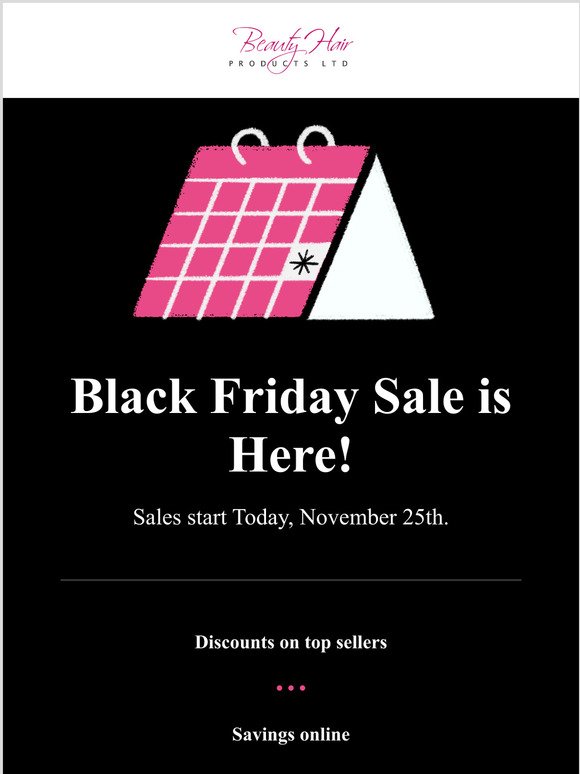 Our Black Friday Sale is Now On!