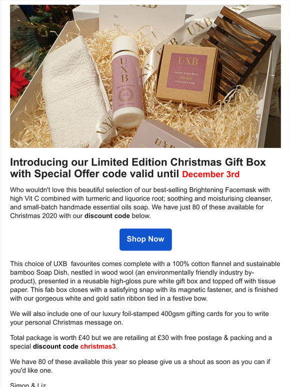 Handmade gift box - limited time offer