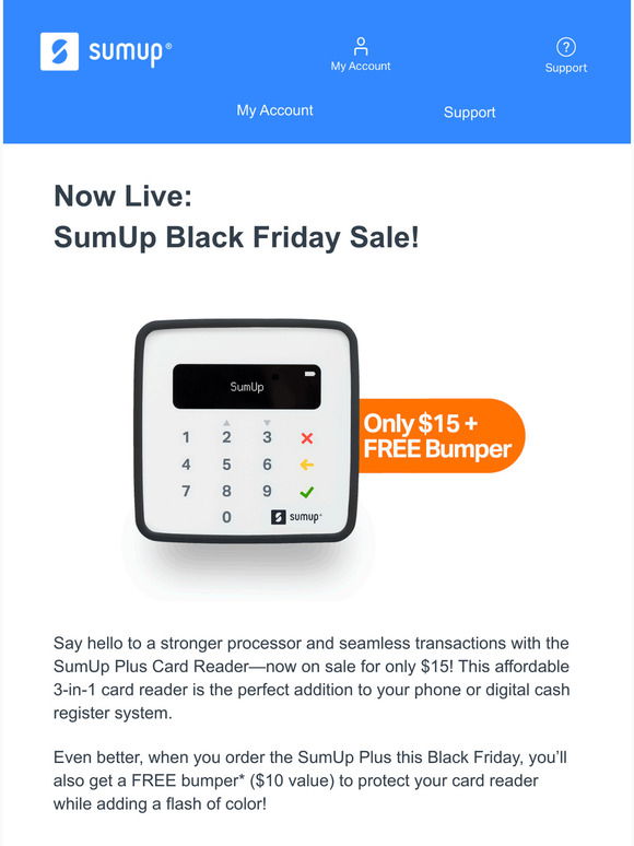 SumUp: SumUp Black Friday Sale: Now Live!