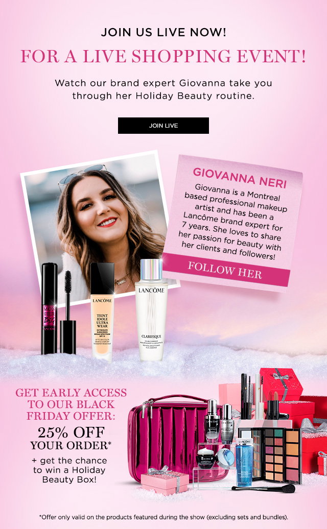 Lancome Ca Join Us For A Live Shopping Event Milled