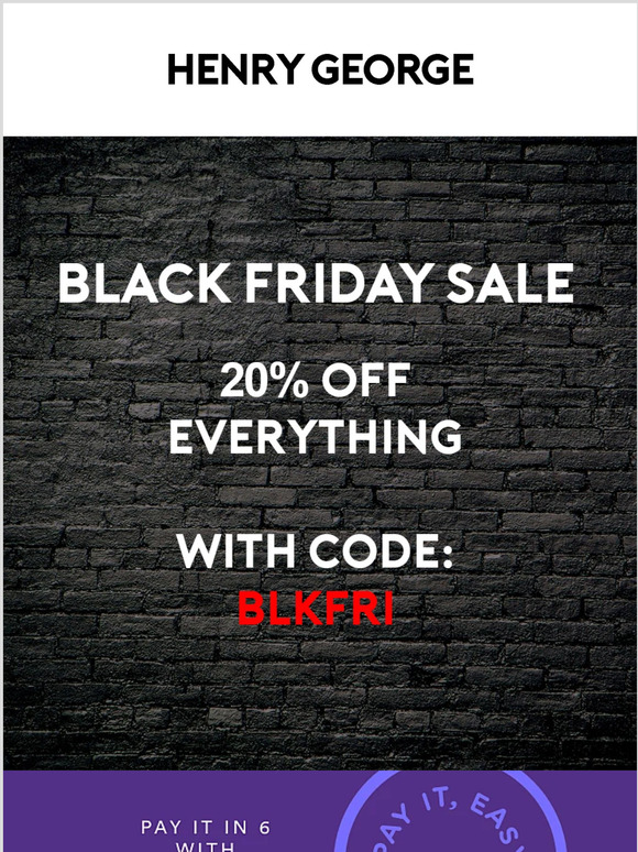 Black Friday Sale