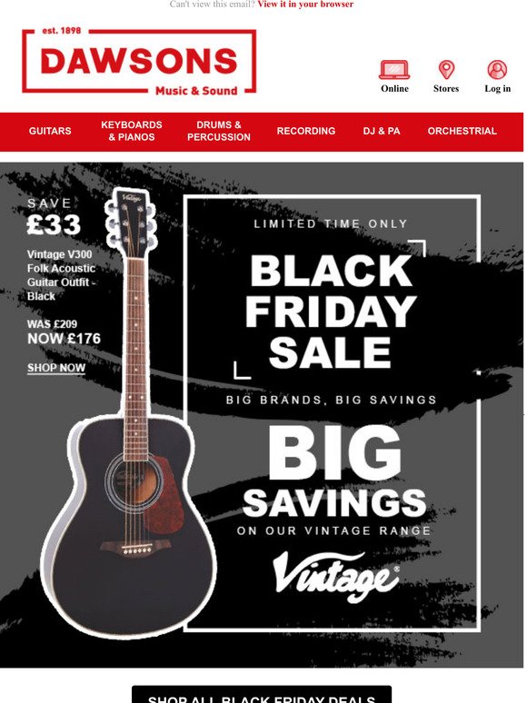 Big Savings on Vintage Guitars 🎸