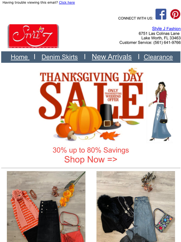 Thanksgiving Day Sale! 30% up to 80% Savings!