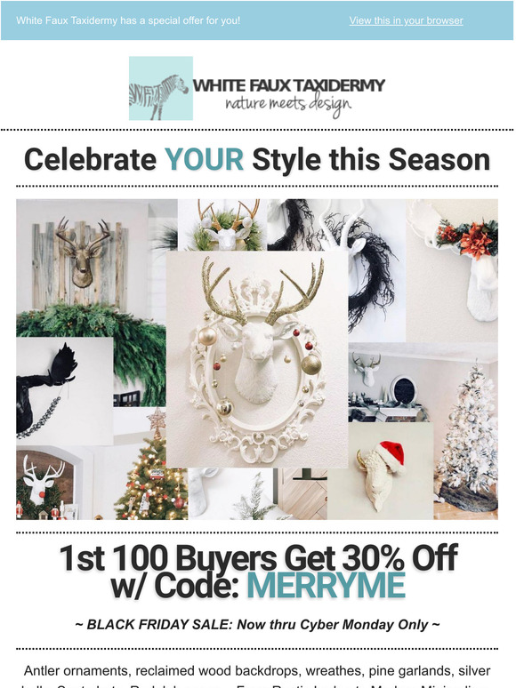 ❄ Black Friday Sale: First 100 Customers Get 30% Off