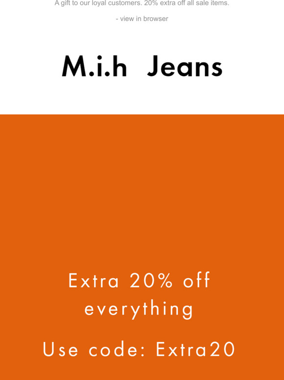 Just for you ... an extra 20% off until Sunday