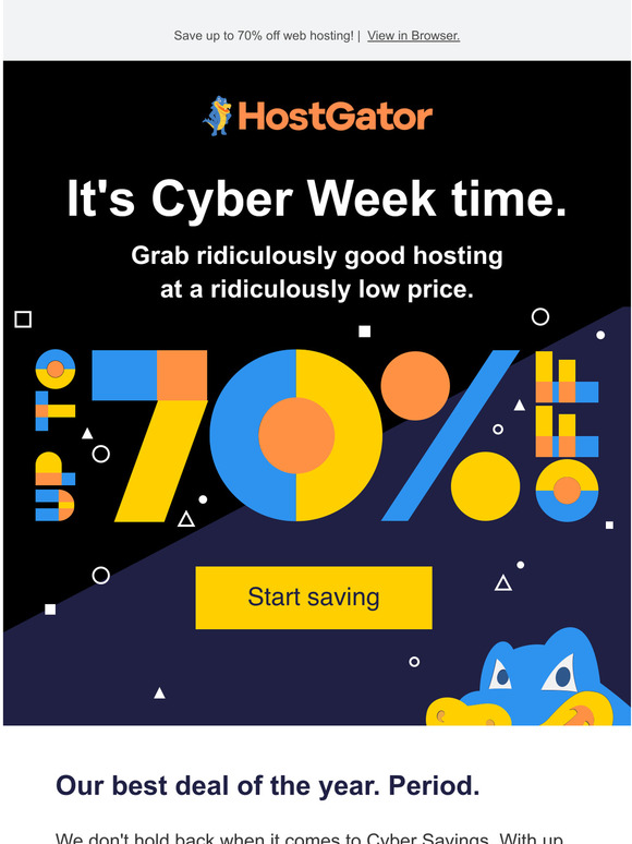 Cyber Week savings are HERE!