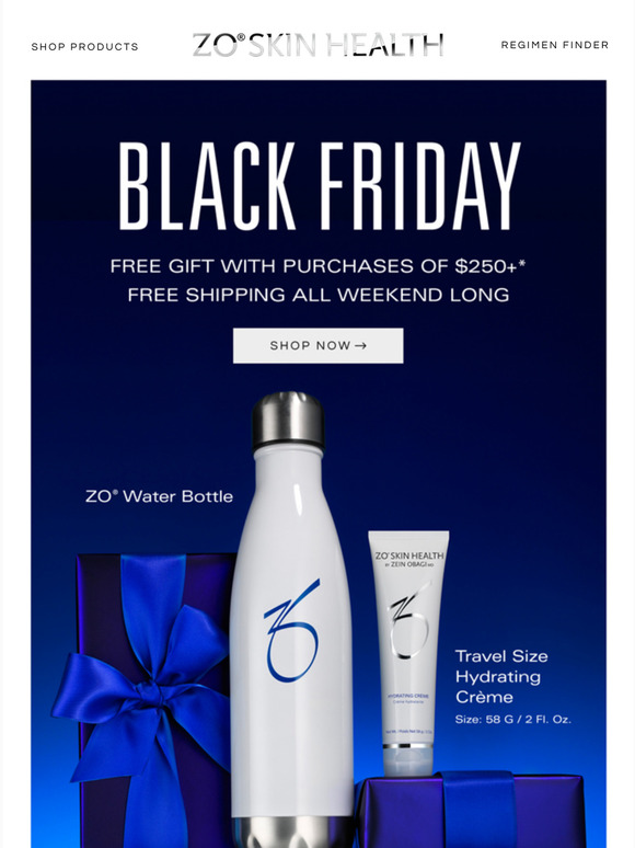ZO Skin Health Free Gift With Purchase + Free Shipping. It’s Black Friday Milled