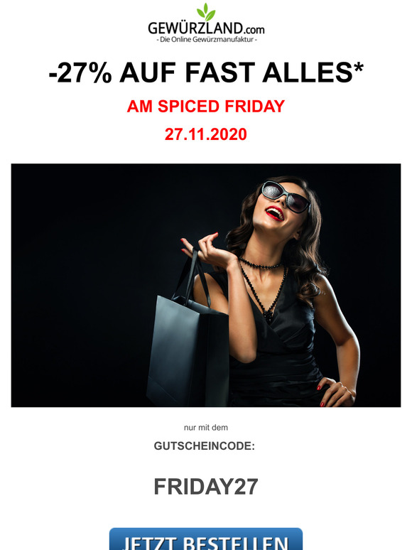 -27% AUF FAST ALLES* #SPICEDFRIDAY
