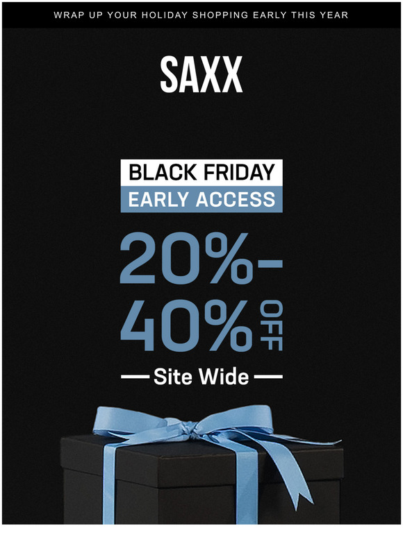 SAXX Underwear Black Friday early access Milled