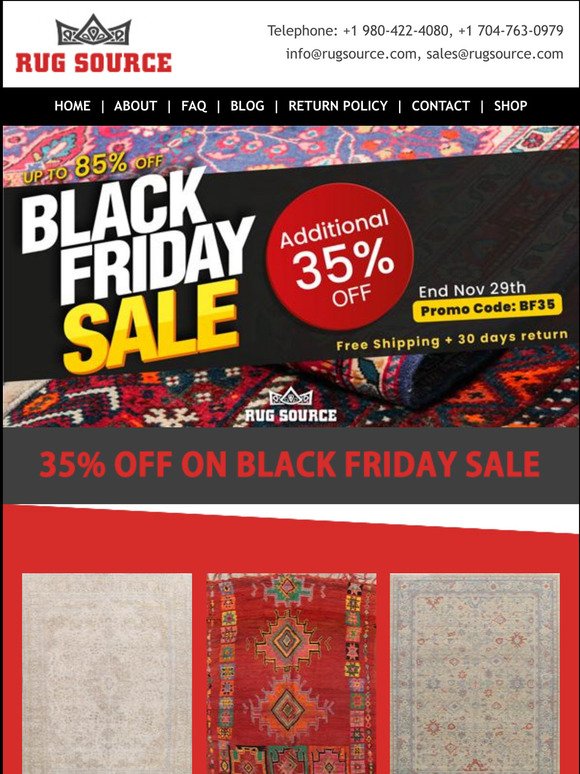 BLACK FRIDAY EXTRA 35% OFF STARTS NOW- UP to 65% off Plus Extra 35% at Checkout Coupon BF35- Free Shipping & 30 Days Return👀