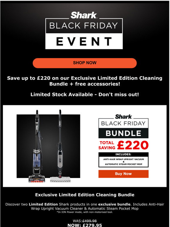 Shark Clean: Exclusive Black Friday 