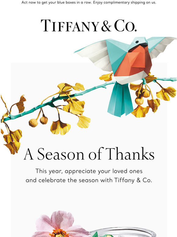 From Tiffany, with Thanks