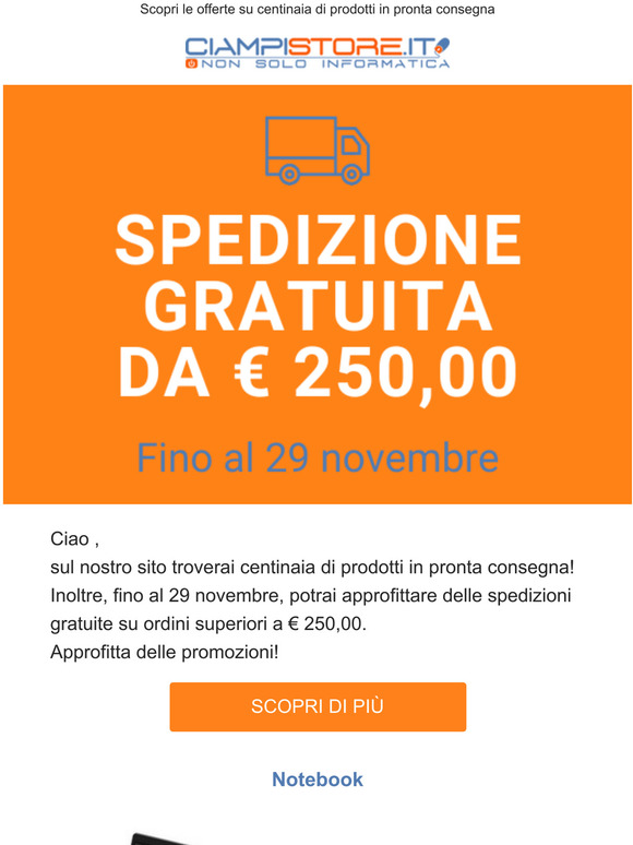 Notebook, monitor e cuffie in pronta consegna! Scopri le offerte