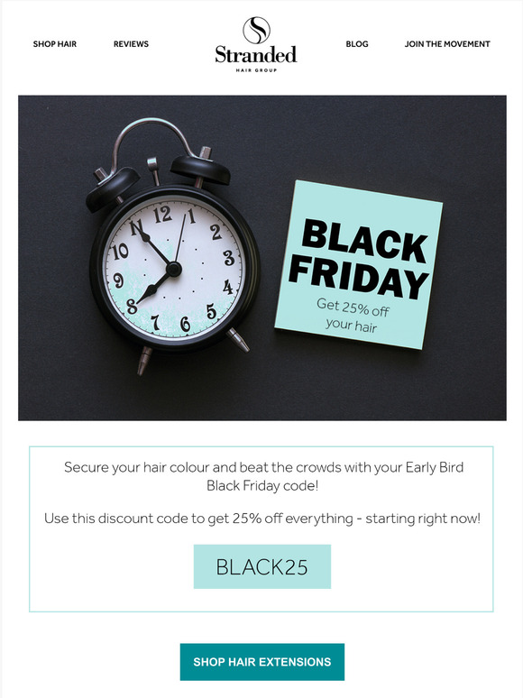 Your discount code is active! ⏰
