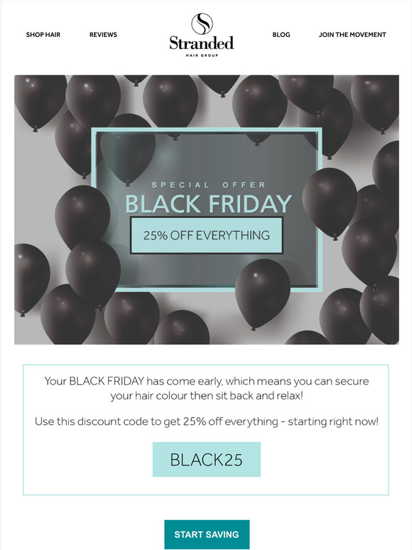 BLACK FRIDAY STARTS EARLY FOR YOU! (Your discount code inside!) 🤫