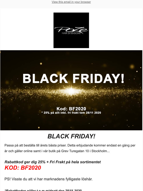 BLACK FRIDAY ÄR IGÅNG!