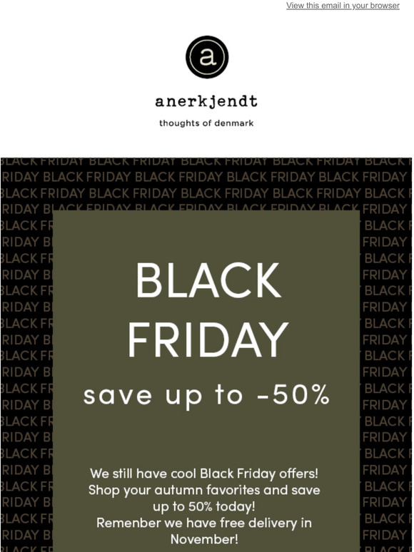 BLACK FRIDAY goes on! 🔥