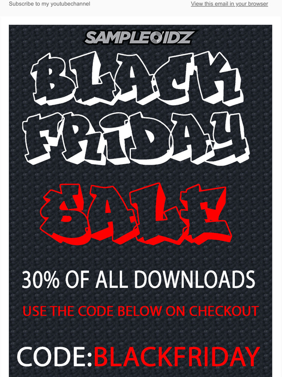 BLACK FRIDAY SALE! www.Sampleoidz.com