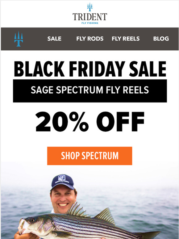 fly fishing reel black friday