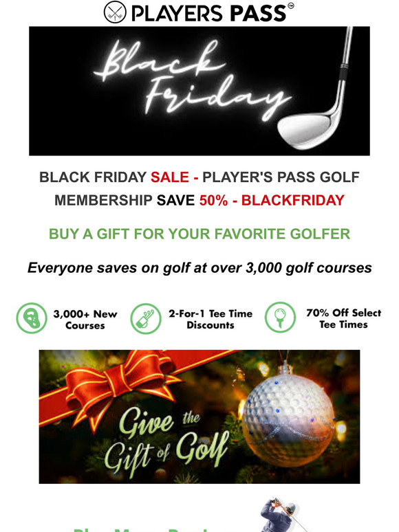 Hey Friend, give the gift of Golf!