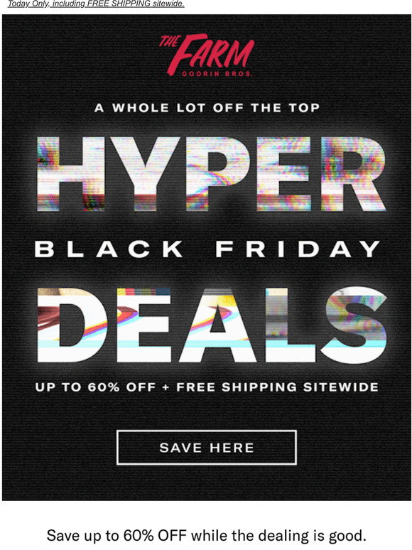 Goorin Bros.: HYPER Black Friday DEALS 