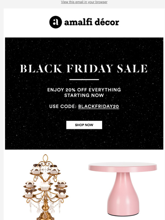 Black Friday Starts Now