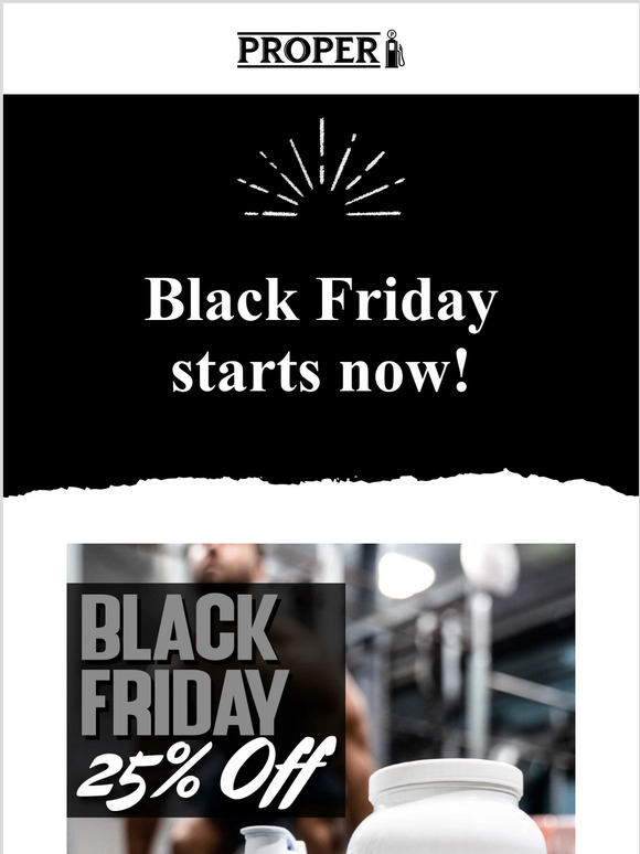 Black Friday Has Begun!
