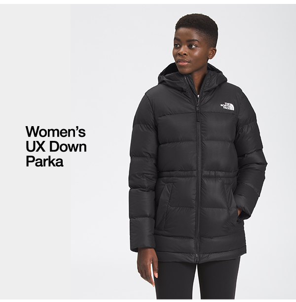 north face women's ux down parka