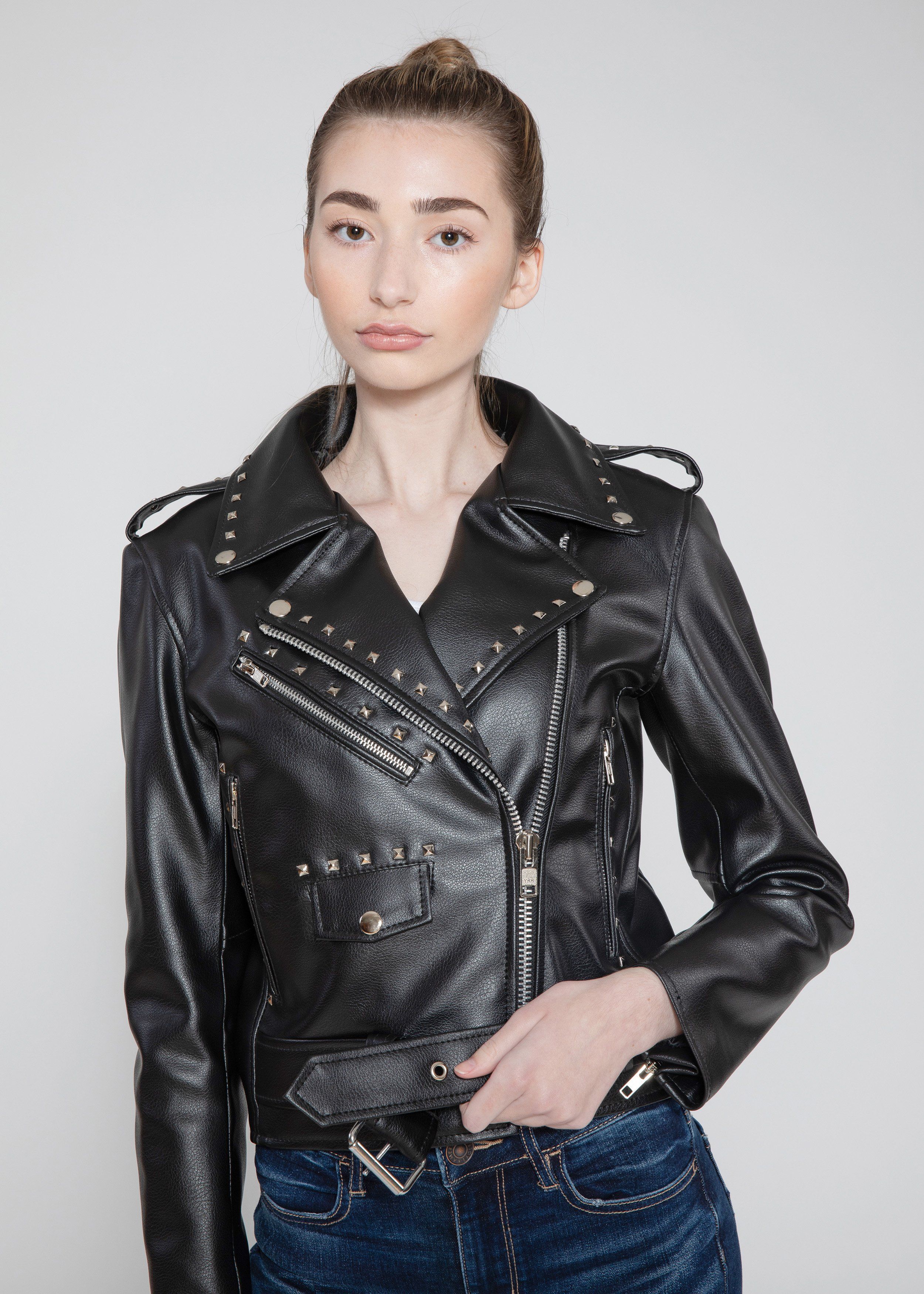 Vegan Leather Shell Down Jacket herlipto ecosg.ma