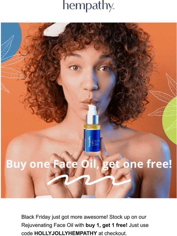 Black Friday Sale - Buy 1 Face Oil, Get 1 Free