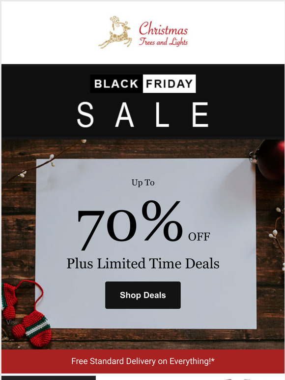 Black Friday Deals Now On Across Our Christmas Range!