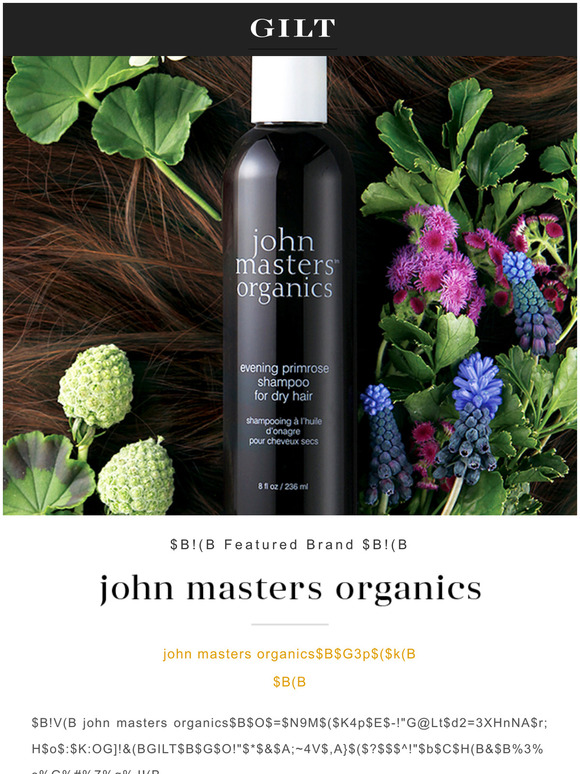 Gilt Jp John Masters Organics 自分を労わり 愛する時間を Milled