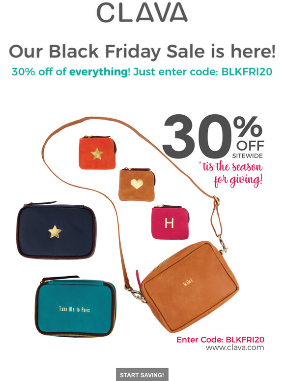 Ready, Set, Shop! Save 30% off of everything! Black Friday starts now.