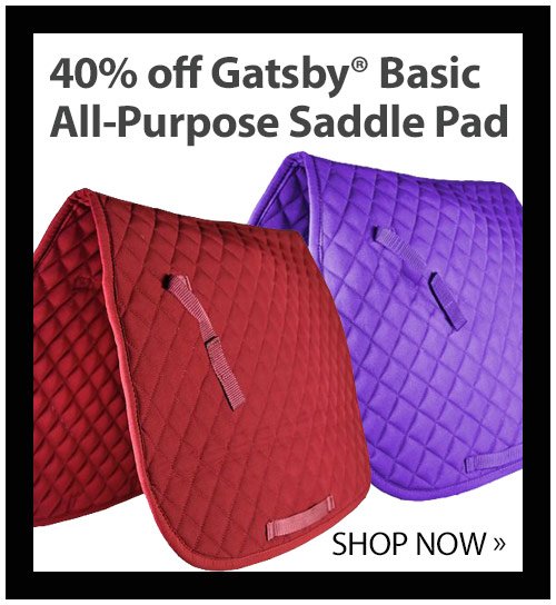 40% Off Gatsby All-Purpose Saddle Pad